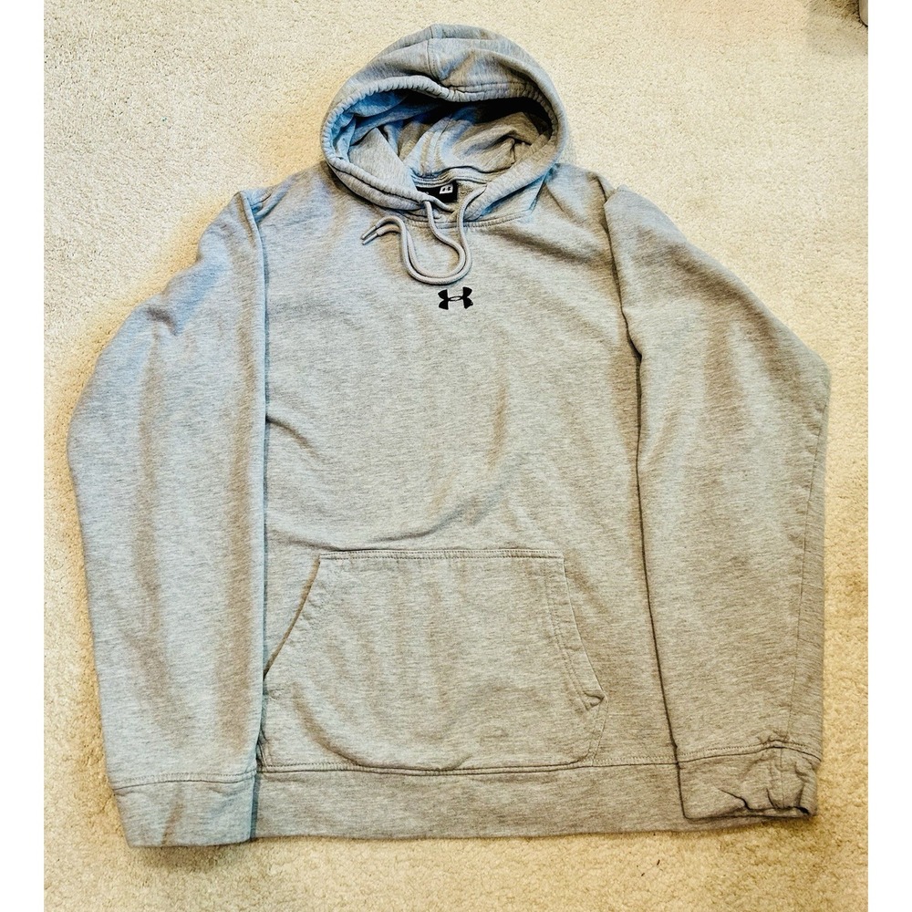 Under Armour Women's 2XL Hoodie Sweatshirt Pullover Gray Black